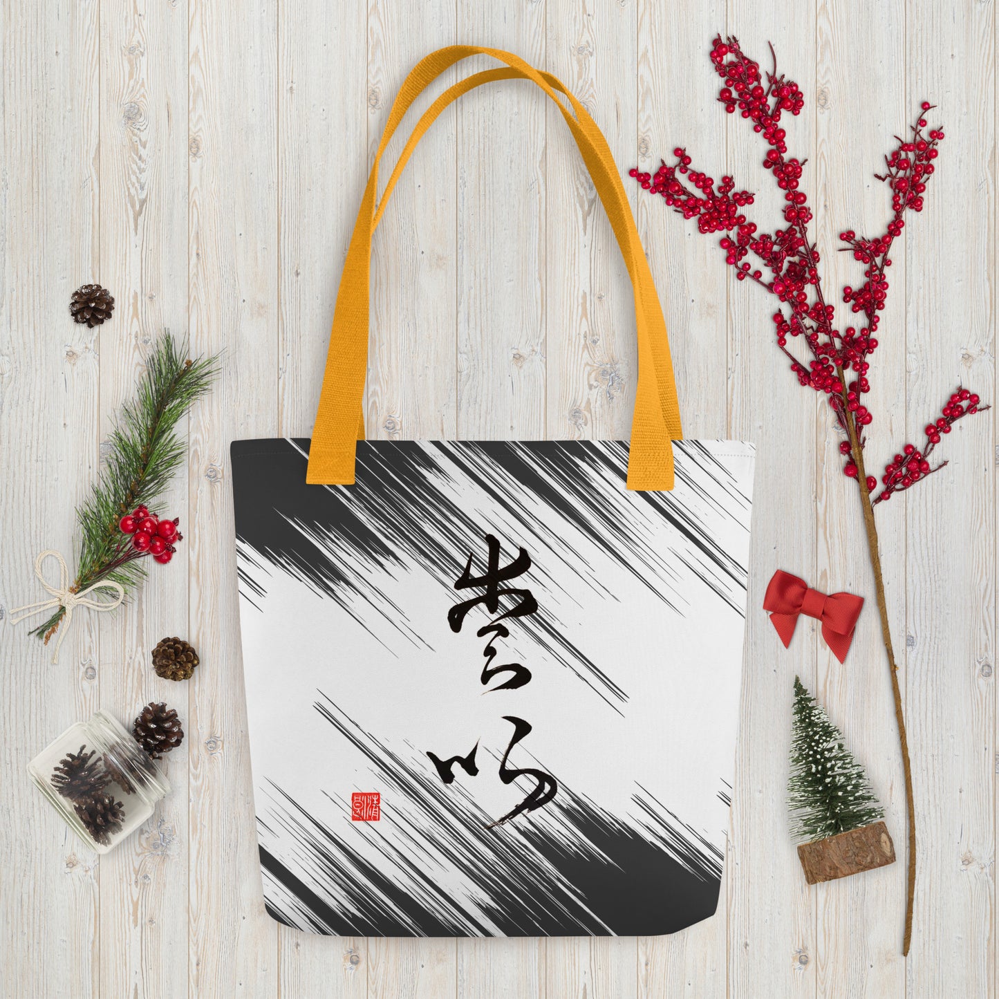 トートバッグ:書道タイトル「愛」1