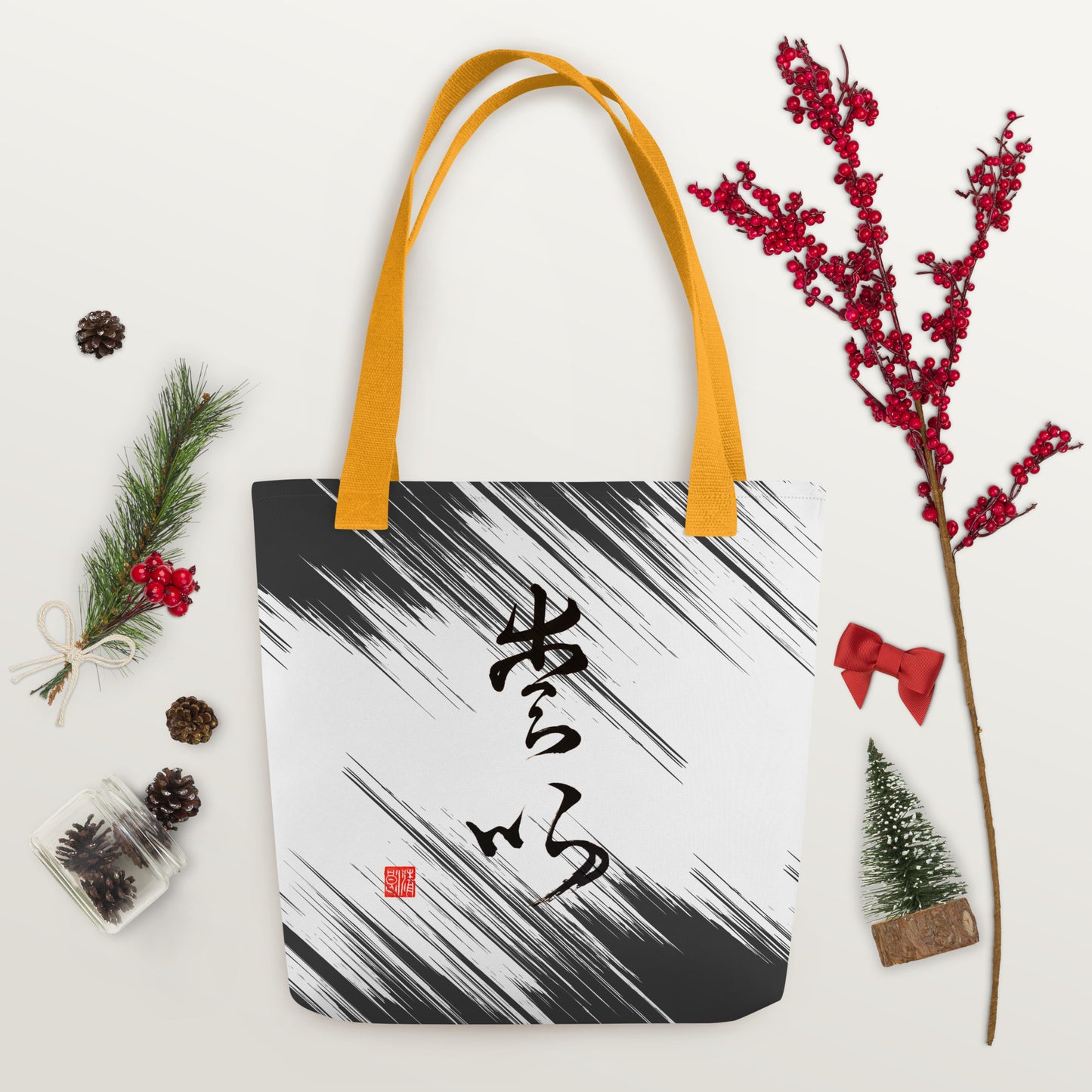 トートバッグ:書道タイトル「愛」1
