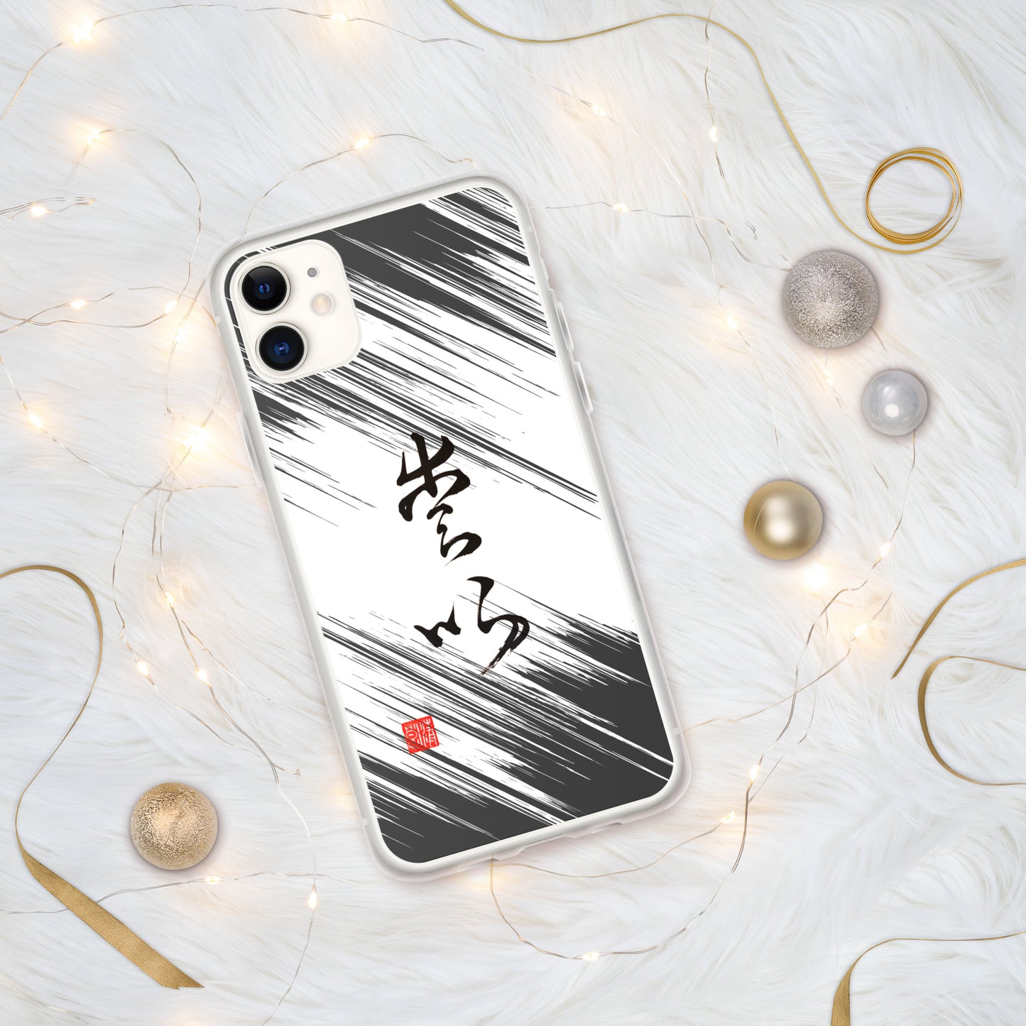 Coque transparente pour iPhone® : Calligraphie Titre " Love " 1