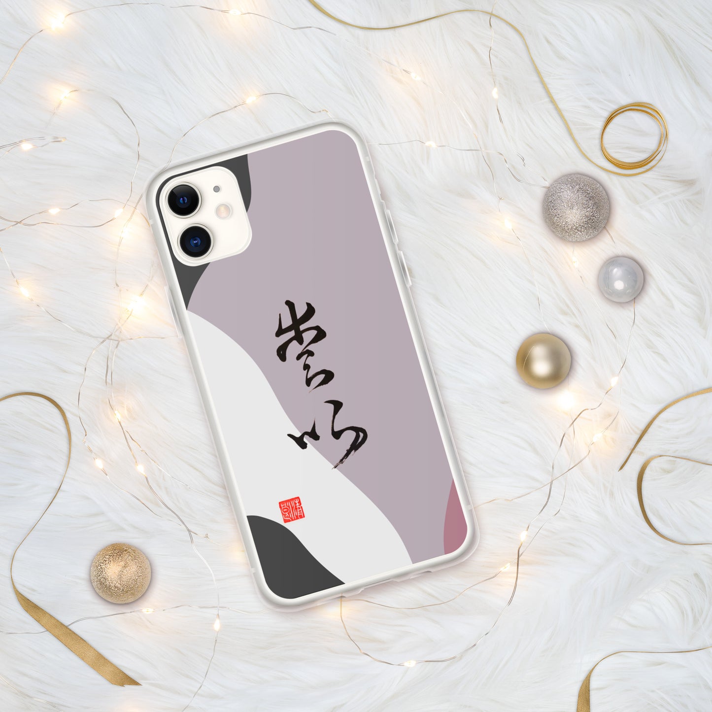 Funda transparente para iPhone®: Título de caligrafía " Love " 3