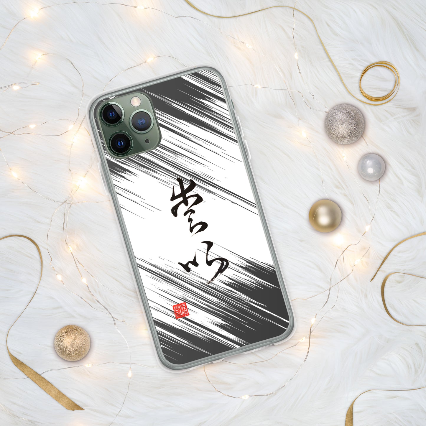 Coque transparente pour iPhone® : Calligraphie Titre " Love " 1