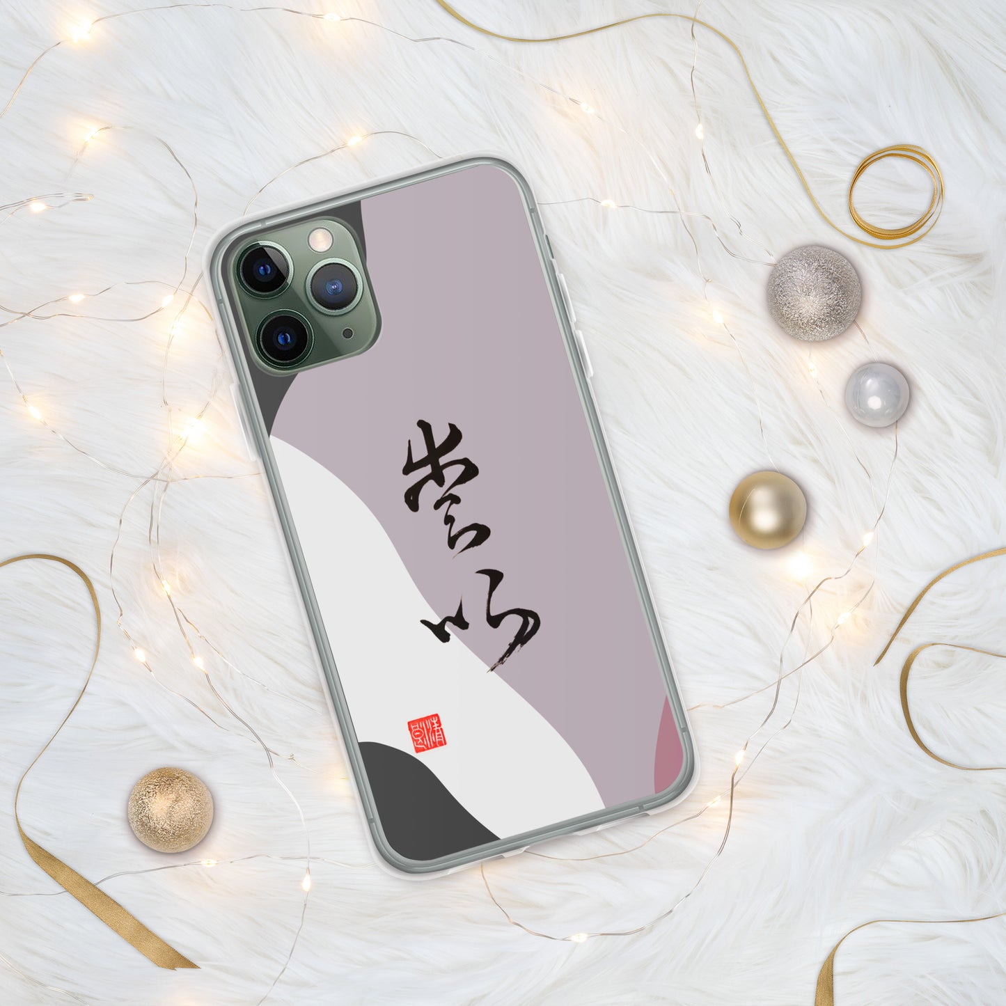 Funda transparente para iPhone®: Título de caligrafía " Love " 3