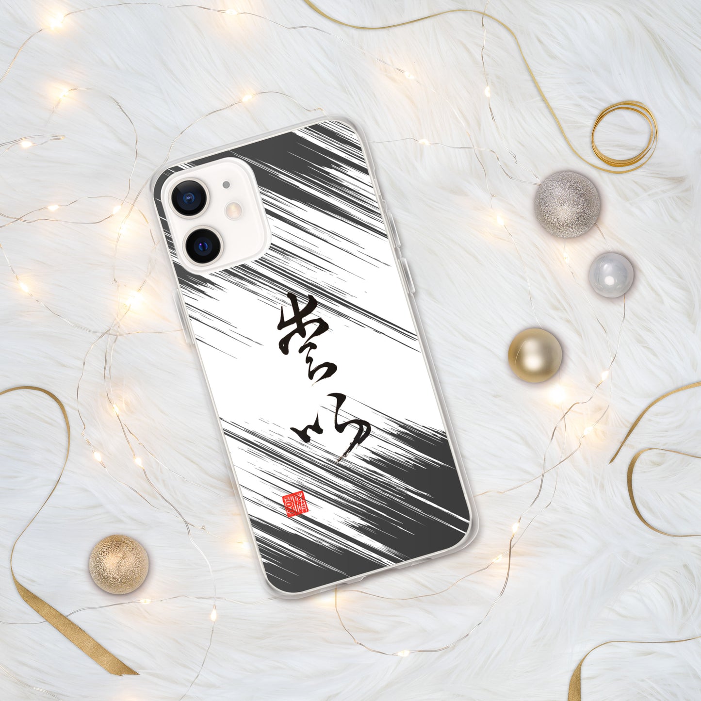 Coque transparente pour iPhone® : Calligraphie Titre " Love " 1