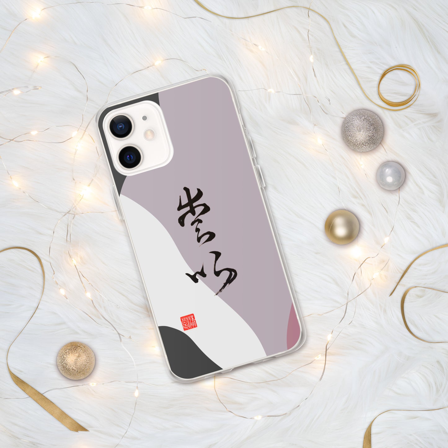 Funda transparente para iPhone®: Título de caligrafía " Love " 3