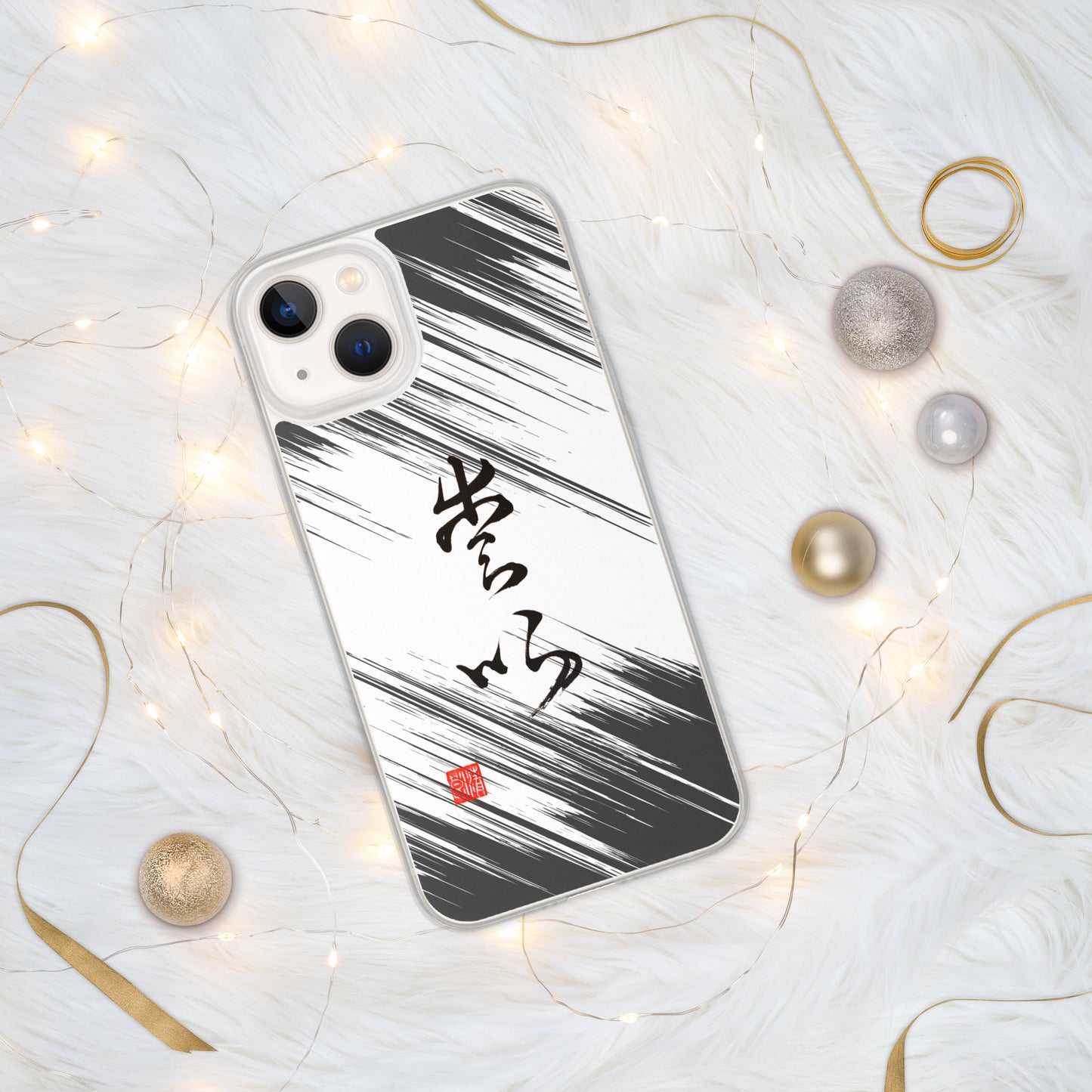 Coque transparente pour iPhone® : Calligraphie Titre " Love " 1