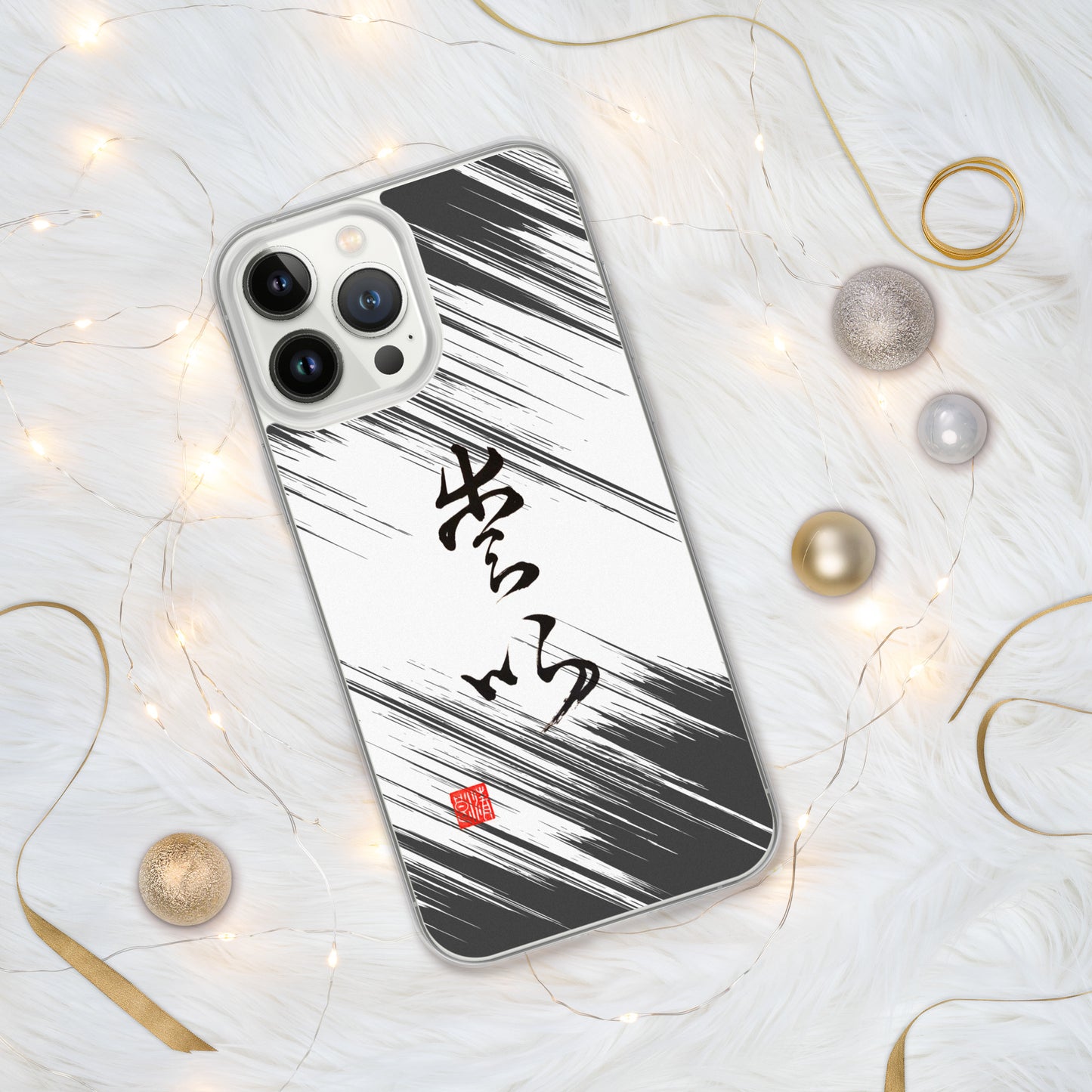 Coque transparente pour iPhone® : Calligraphie Titre " Love " 1