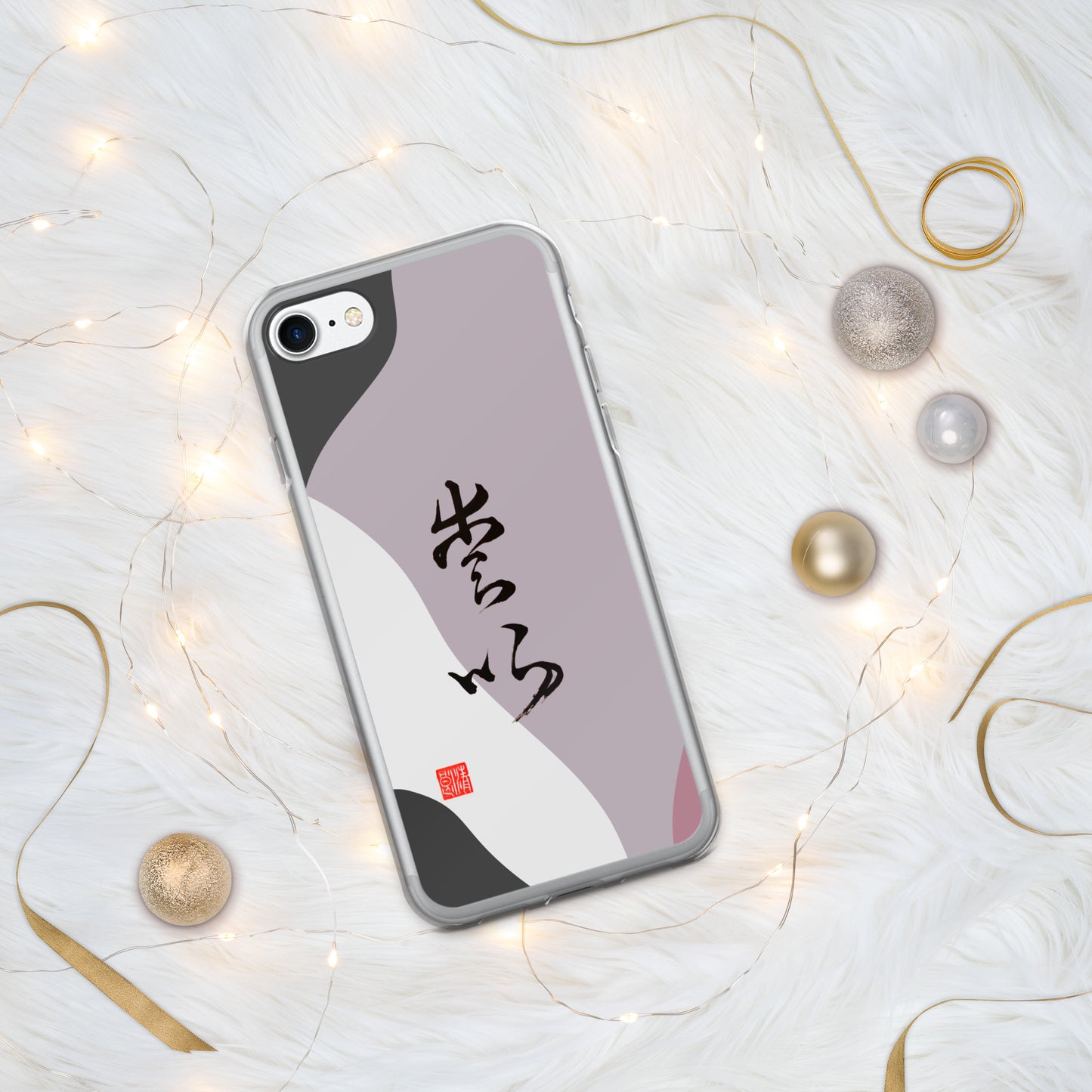 Funda transparente para iPhone®: Título de caligrafía " Love " 3