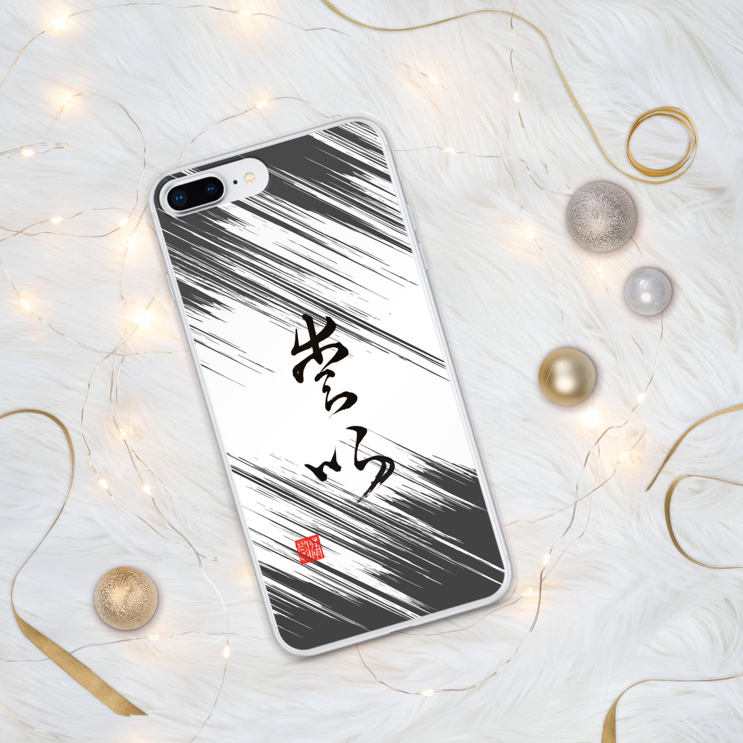 Coque transparente pour iPhone® : Calligraphie Titre " Love " 1