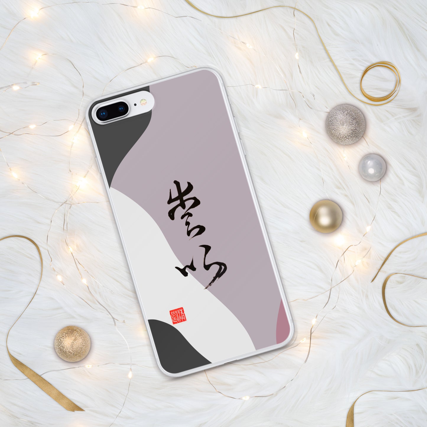 Funda transparente para iPhone®: Título de caligrafía " Love " 3