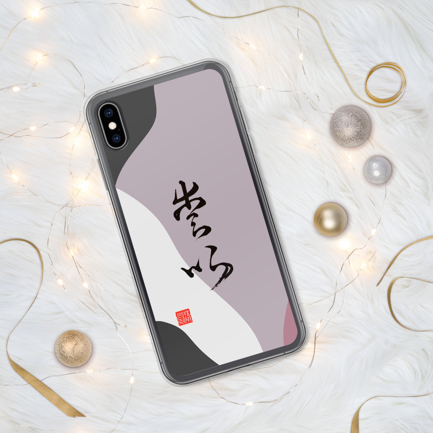 Funda transparente para iPhone®: Título de caligrafía " Love " 3